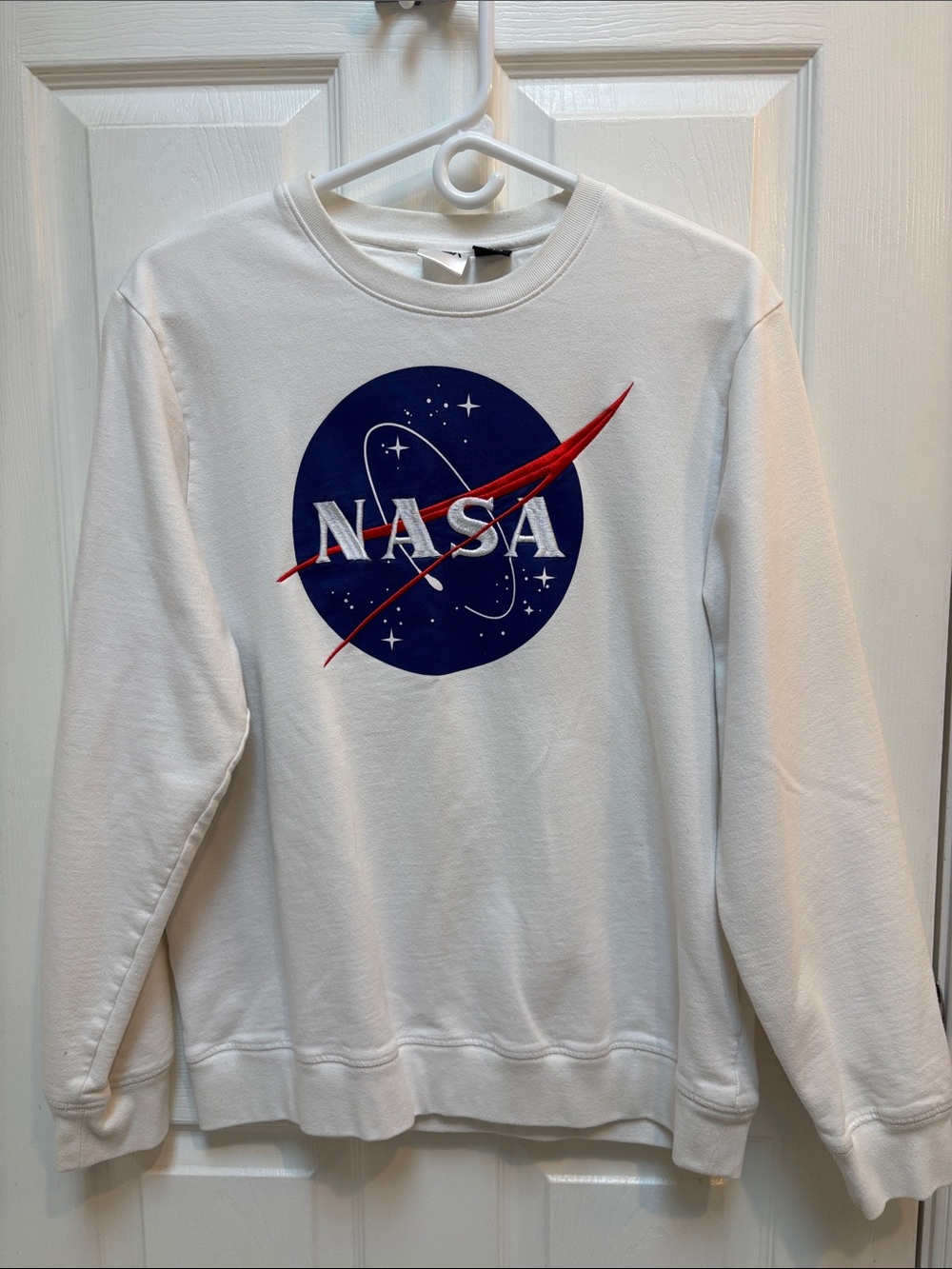Logo White Crewneck Sweatshirt -